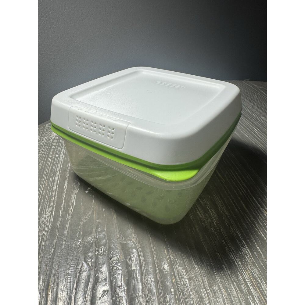 Rubbermaid Fresh Vent Food Storage Container Large 11.1 Cups Produce Saver Fruit